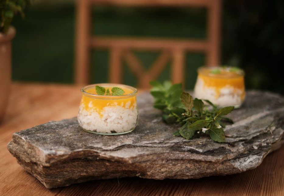 Kokos Reis mit Mango