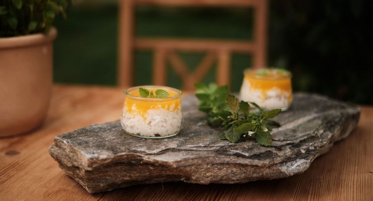 Kokos Reis mit Mango