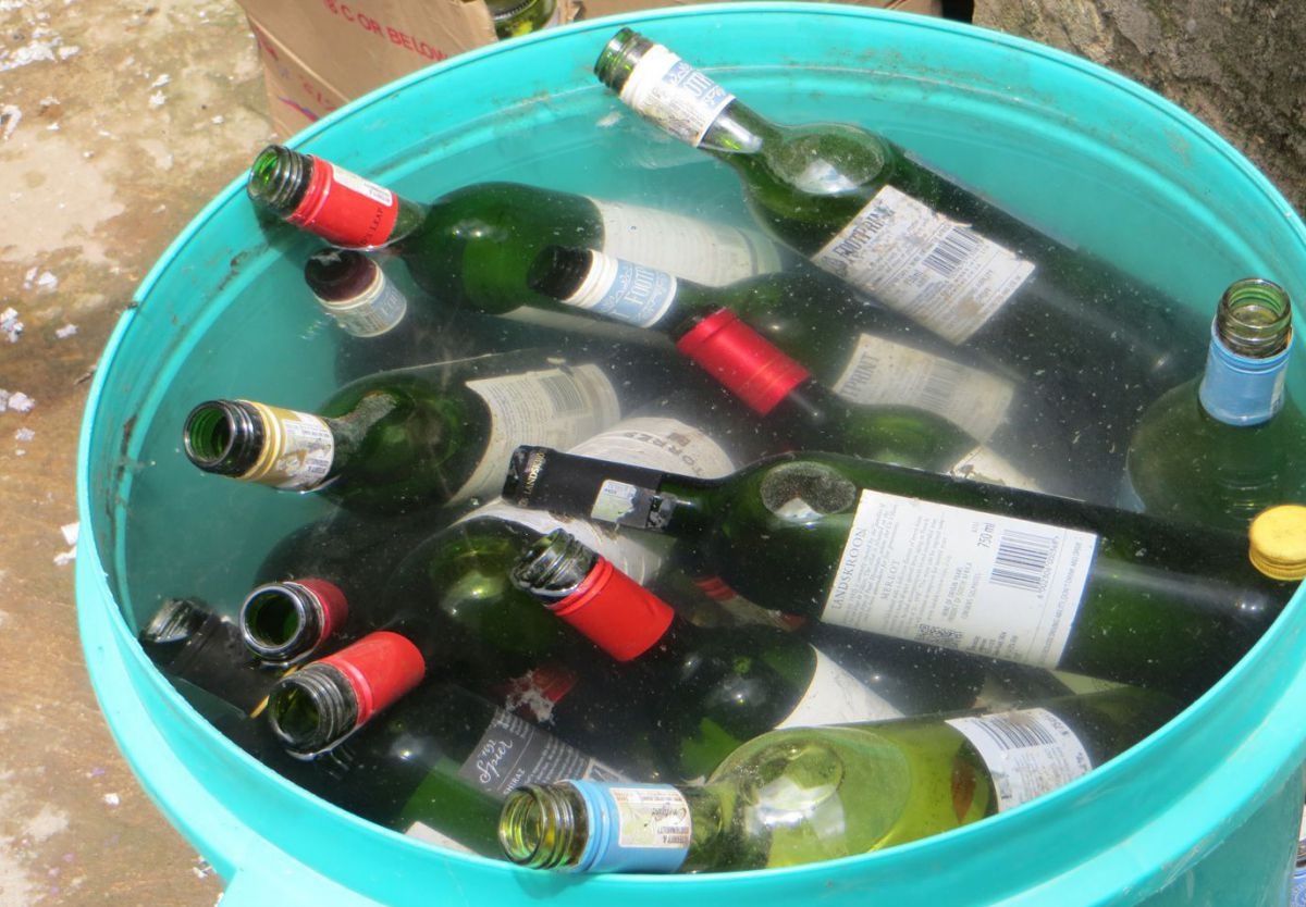 Recycling mit Glas